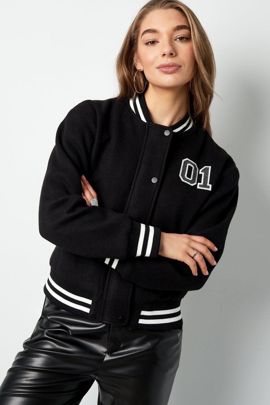 Bomber jacket sporty spice - Black Picture4